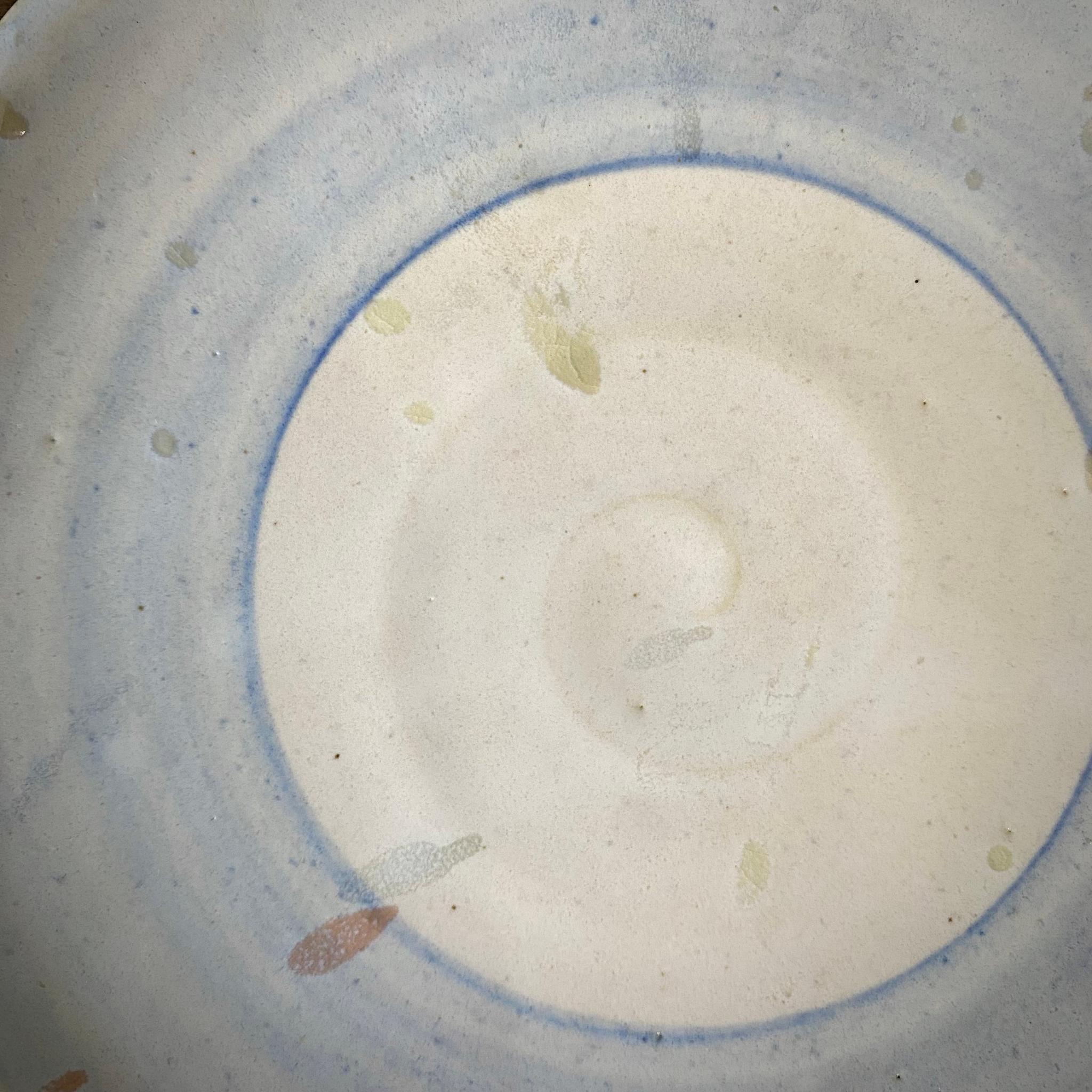 コバルトと色釉玉のお皿　18.7cm | 13枚目