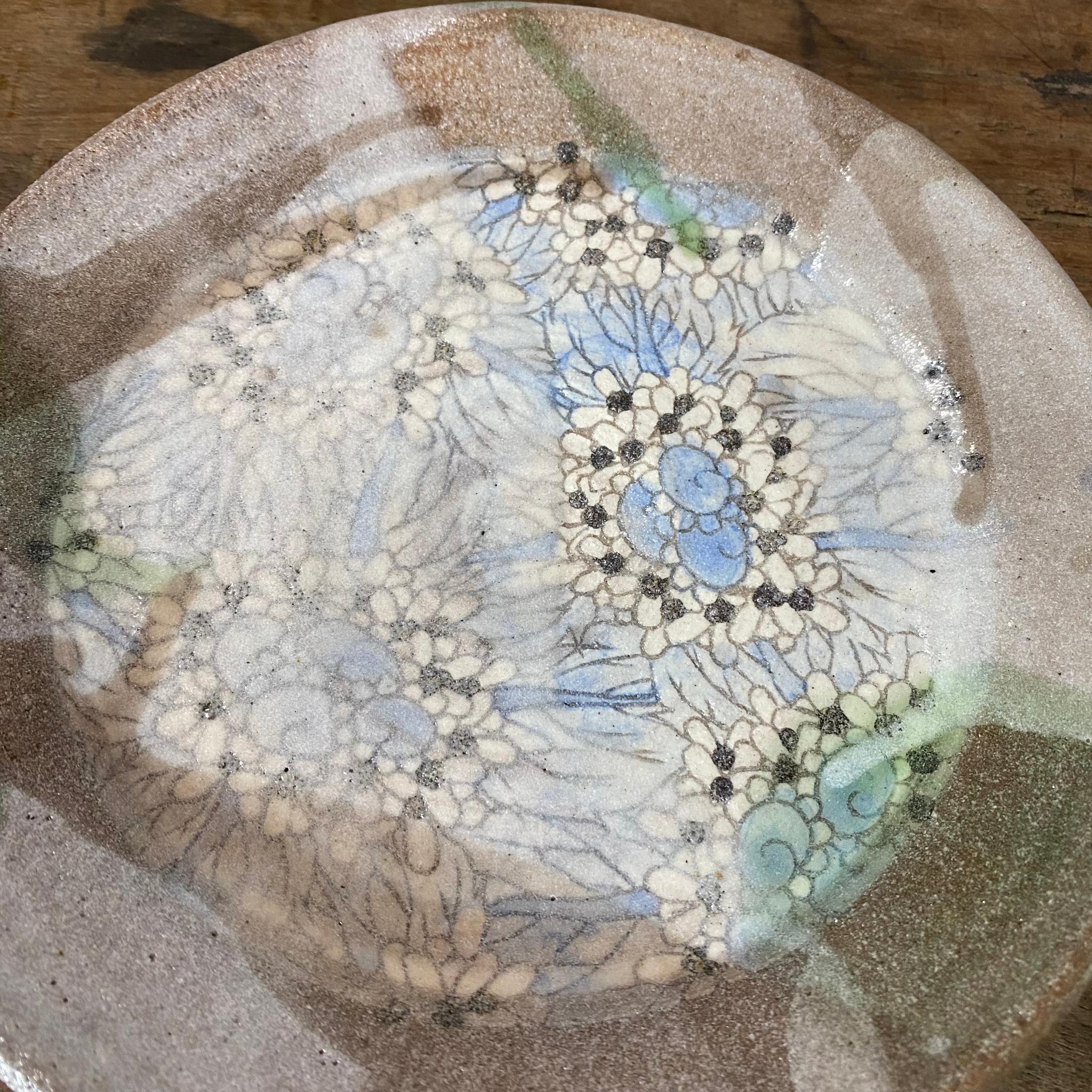 紫陽花のリム皿　20cm | 9枚目